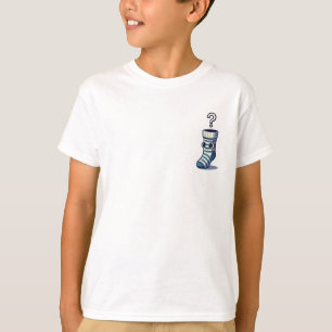 Verlorene blaue gestreifte Socken Kinder T-Shirt