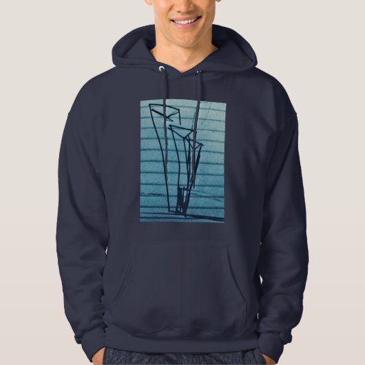 VERLORENE BLUE TOWERS HOODIE (Vorderseite)
