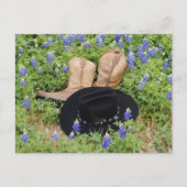 Verlorene Bluebonnets Postkarte (Vorderseite)