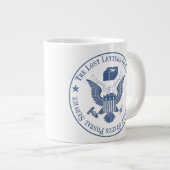 Verlorene Buchstabe-Büro-Tasse Jumbo-Tasse (Vorderseite Rechts)