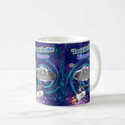 VERLORENE COSMOS KAFFEETASSE (VorderseiteRechts)