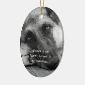 Verlorene Haustier-Verzierung Keramik Ornament (Links)