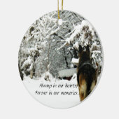 Verlorene Haustier-Verzierung Keramik Ornament (Links)