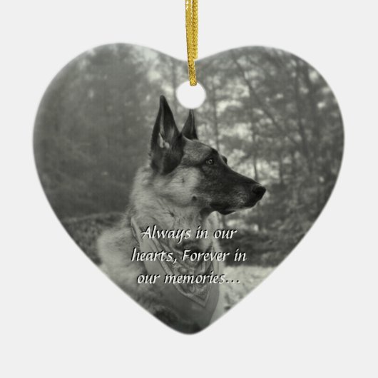 Verlorene Haustier-Verzierung Keramikornament (Vorne)