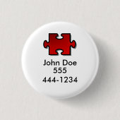 Verlorene Kind-Identifikation Button (Vorderseite)