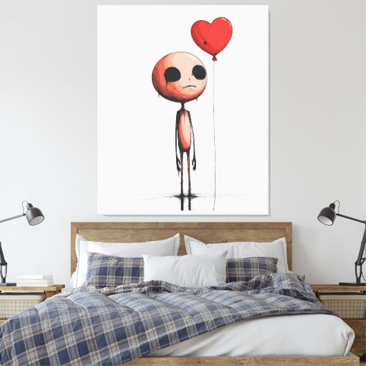 Verlorene Liebe - Dark Surreal Art Print Leinwanddruck (Insitu (Schlafzimmer))