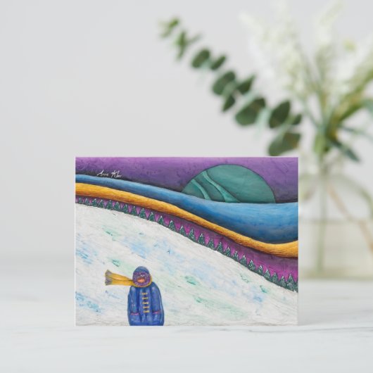 verlorene Postkarte (Stehend Vorderseite)