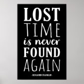 Verlorene Zeit wird nie wieder gefunden | Benjamin Poster (Vorne)