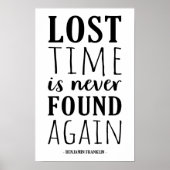 Verlorene Zeit wird nie wieder gefunden | Benjamin Poster (Vorne)