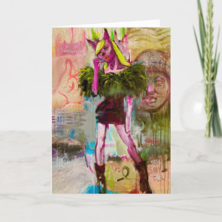 Verlorener Engel Feiertagskarte