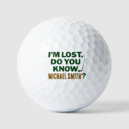 Verlorener Golf Humor Zitat Mit Namens Text Design Golfball