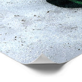 Verlorener Handschuh im Schnee Poster (Ecke)