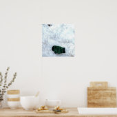 Verlorener Handschuh im Schnee Poster (Küche)