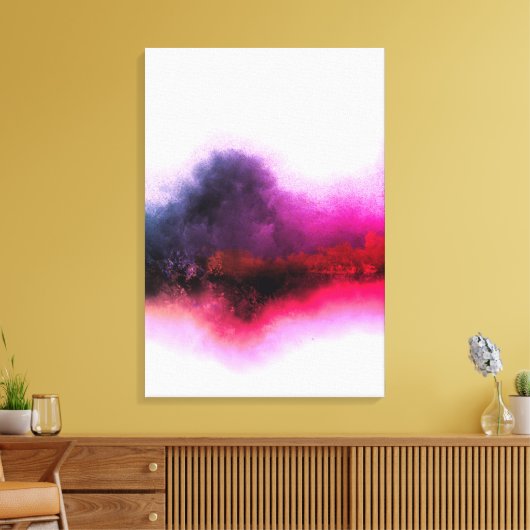 VERLORENER HIBISKUS CANVAS DRUCKEN LEINWANDDRUCK (Insitu (Wohnzimmer))