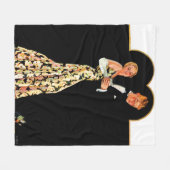 Verlorener Hosenträger Fleecedecke (Vorderseite (Horizontal))