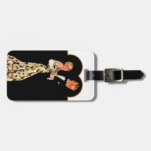 Verlorener Hosenträger Gepäckanhänger (Vorderseite horizontal)