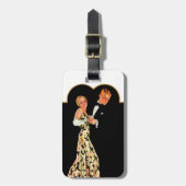 Verlorener Hosenträger Gepäckanhänger (Vorderseite vertikal)