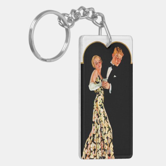 Verlorener Hosenträger Schlüsselanhänger (Vorderseite links)