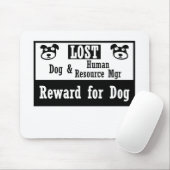 Verlorener Hundemenschliches Mousepad (Mit Mouse)