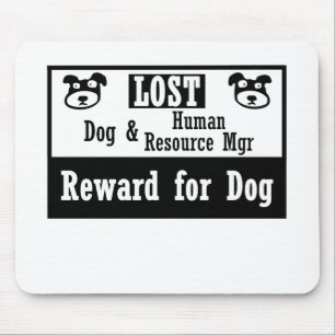 Verlorener Hundemenschliches Mousepad