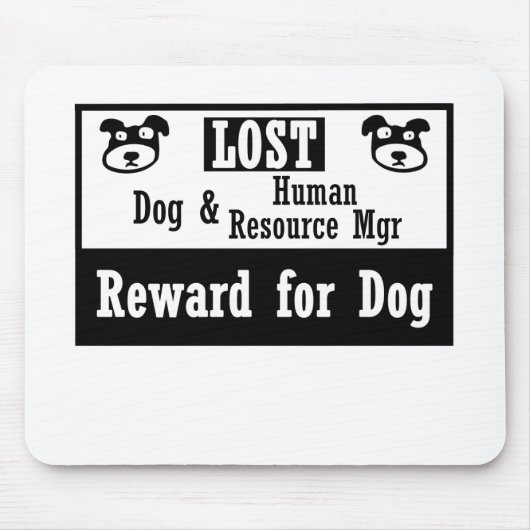 Verlorener Hundemenschliches Mousepad (Vorne)