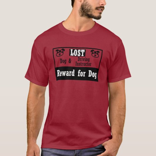 Verlorener Hundetreibender Lehrer T-Shirt (Vorderseite)