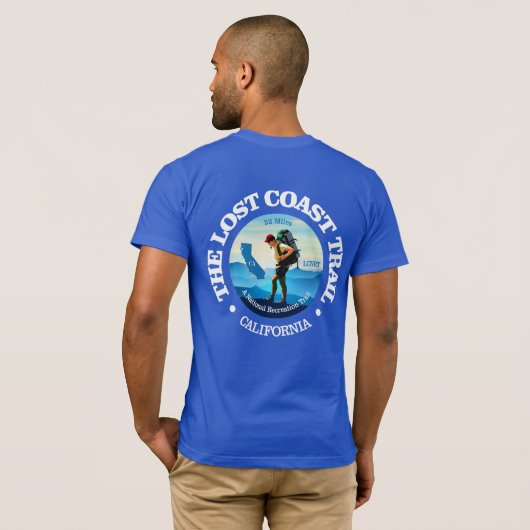 Verlorener Küstenweg (C) T-Shirt (Schwarz voll)