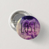 Verlorener lila Wolken-Knopf Button (Vorne & Hinten)