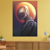 Verlorener Raum-Träumer-Astronaut Kosmische Kunst Leinwanddruck (Insitu (Wohnzimmer))