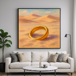 Verlorener Ring - Kunst im Pastell-Malstil Poster