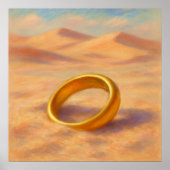 Verlorener Ring - Kunst im Pastell-Malstil Poster (Vorne)