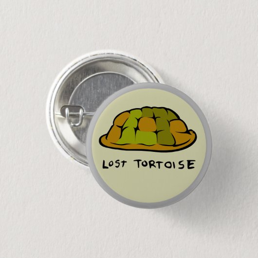Verlorener Schildpatt-Logo-Knopf Button (Vorne & Hinten)