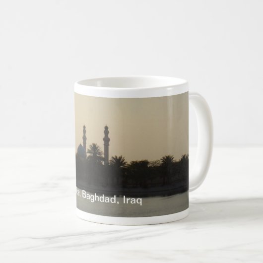 Verlorener See, Bagdad der Irak Kaffeetasse (VorderseiteRechts)