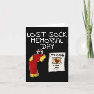 Verlorener Socken Gedenktag Lustig Karte