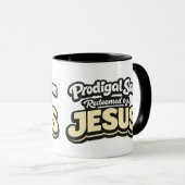 Verlorener Sohn - Erlöst von JESUS Tasse (VorderseiteRechts)