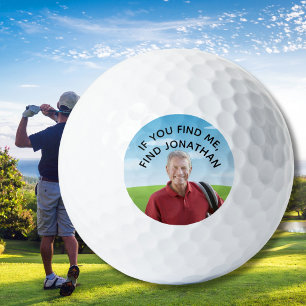 Verlorener Spaßball Sein Foto Name Golfball