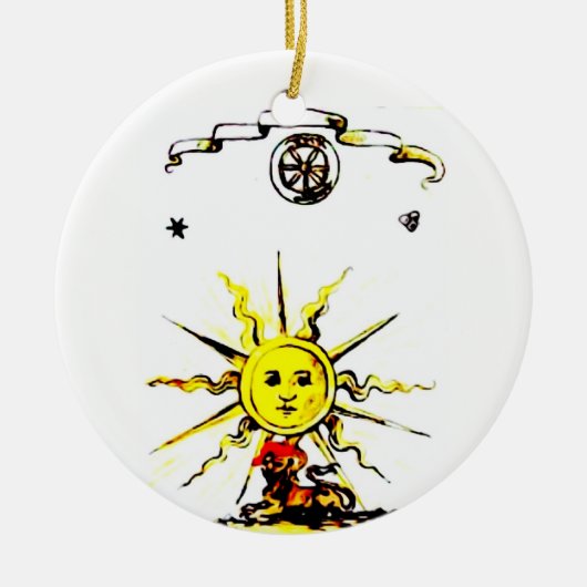 VERLORENES BUCH VON NOSTRADAMUS KERAMIK ORNAMENT (Vorne)