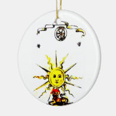 VERLORENES BUCH VON NOSTRADAMUS KERAMIK ORNAMENT (Links)