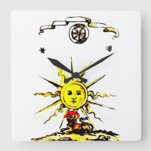 VERLORENES BUCH VON NOSTRADAMUS QUADRATISCHE WANDUHR