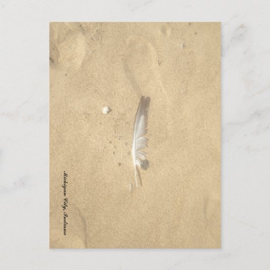 verlorenes Feather Postkarte (Vorderseite)