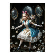 Verlorenes Mädchen in Wonderland