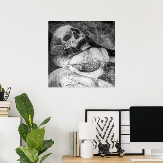 VERLORENES SCHIFF IM WÜSTE POSTER (Heimbüro)