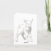 verlorenes Sheep Gruß Karte (Rückseite)