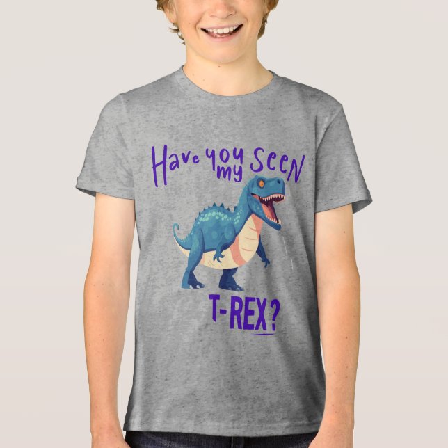 Verlorenes T-Rex - Dino Adventure T-Shirt Tri-Blend Shirt (Vorderseite)