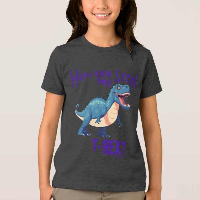 Verlorenes T-Rex - Dino Adventure T-Shirt Tri-Blend Shirt (Vorderseite)