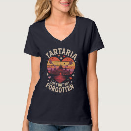 Verlorenes Tartaria-Valentinstags-T-Shirt T-Shirt