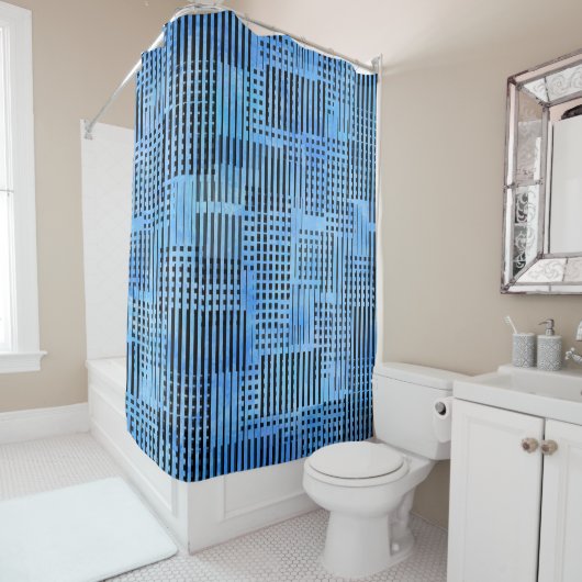 Verlorenes und gefundenes Muster Duschvorhang (Beispiel)