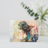 verlorenes Wissen Postkarte (Stehend Vorderseite)