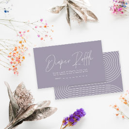 Verlosung für Duschdusche mit modernem Drehbuch Mitteilungskarte