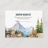 Verlosung für Holztiere-Abenteuer-Windeln Begleitkarte (Vorderseite)